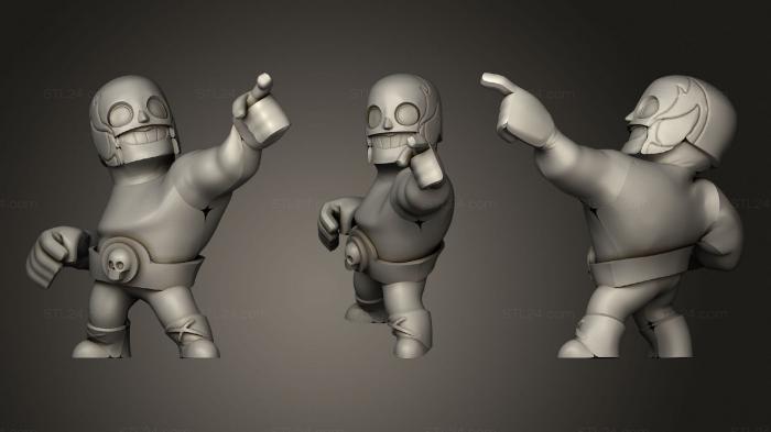Chibi Funko (El Primo figurine, CHIBI_0190) 3D models for cnc