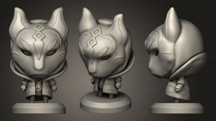 Chibi Funko (Fortnite driftmax, CHIBI_0201) 3D models for cnc