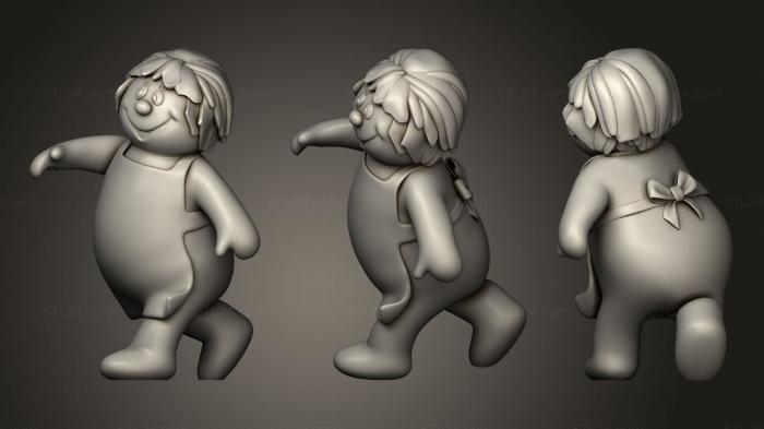 Chibi Funko (Frosty Crystal Pose 2, CHIBI_0203) 3D models for cnc