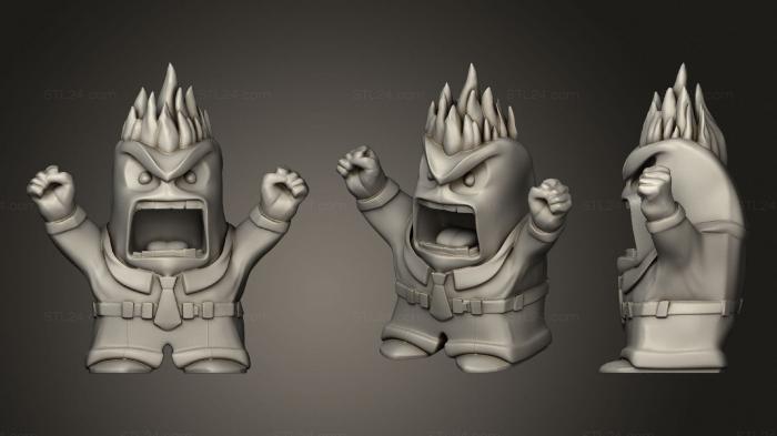 Chibi Funko (Inside Out Anger, CHIBI_0282) 3D models for cnc