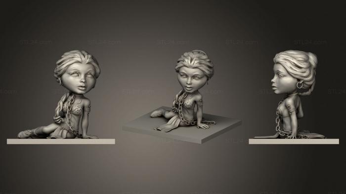 Chibi Funko (Jabba and Leia, CHIBI_0284) 3D models for cnc
