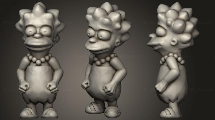 Chibi Funko (Lisa Simpson, CHIBI_0303) 3D models for cnc