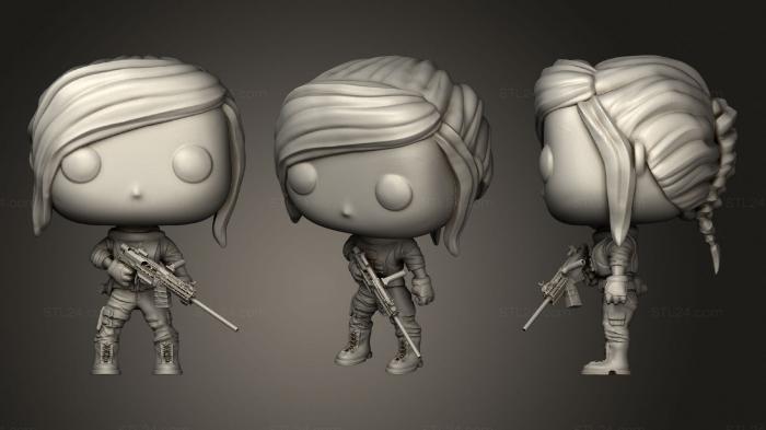 Chibi Funko (Mara Modern Warfare 2019 Funko Pop, CHIBI_0313) 3D models for cnc