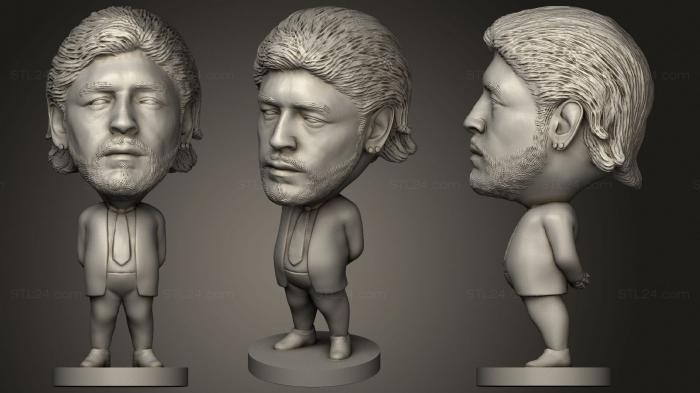 Chibi Funko (Maradona Tecnico Panca, CHIBI_0314) 3D models for cnc