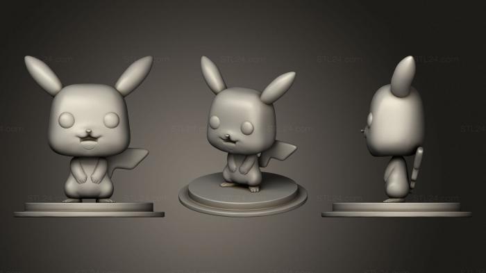 Chibi Funko (Pikachu Funko Pop, CHIBI_0368) 3D models for cnc