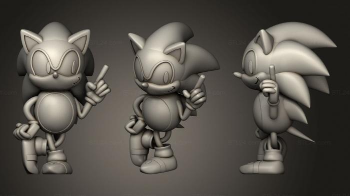 Chibi Funko (Sonic the Hedgehog, CHIBI_0406) 3D models for cnc