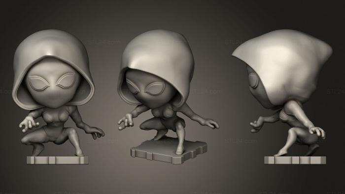 Chibi Funko (Spider gwen plakit2 series, CHIBI_0408) 3D models for cnc