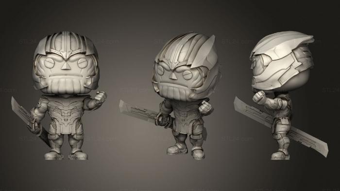 Chibi Funko (Thanos Funko, CHIBI_0424) 3D models for cnc