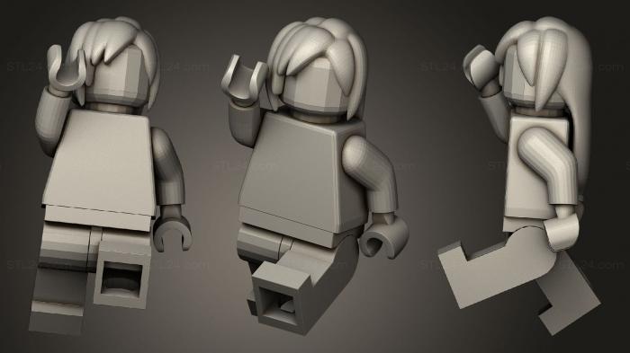 Chibi Funko (Tifa LEGO Mini Fig, CHIBI_0435) 3D models for cnc
