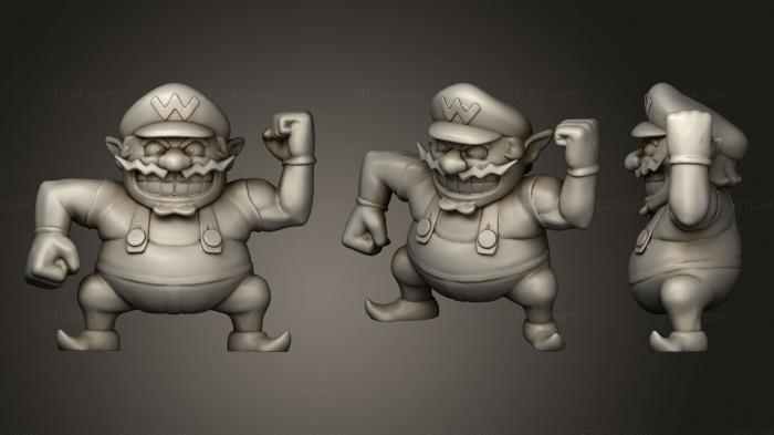 Chibi Funko (Wario waluigi, CHIBI_0467) 3D models for cnc