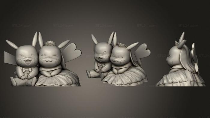 Chibi Funko (Wedding pikachu, CHIBI_0469) 3D models for cnc