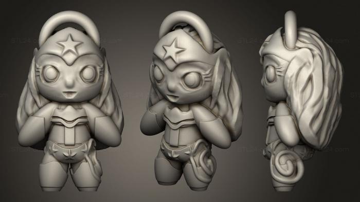 Chibi Funko (Wonderwoman, CHIBI_0478) 3D models for cnc