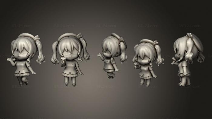 Chibi Funko (Yousoro ing Heart and Nendoroid Kashima LAWSON, CHIBI_0479) 3D models for cnc