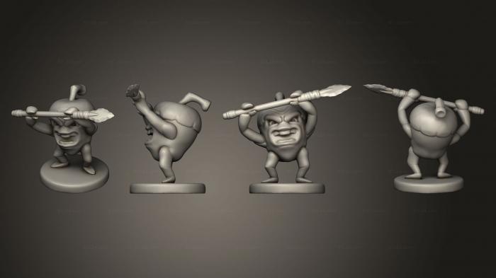 Chibi Funko (Angry Acorns Acorn Spear UP, CHIBI_0515) 3D models for cnc
