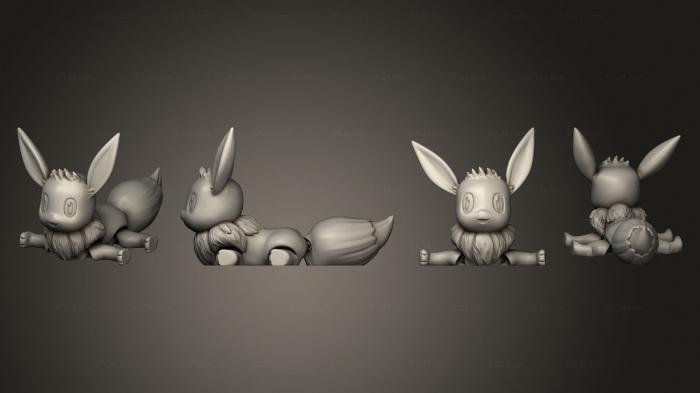 Chibi Funko (articulated Eevee, CHIBI_0519) 3D models for cnc