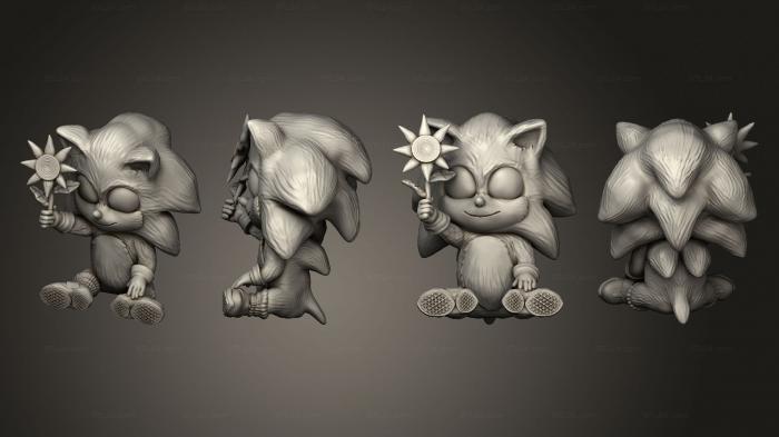 Chibi Funko (baby sonic, CHIBI_0540) 3D models for cnc