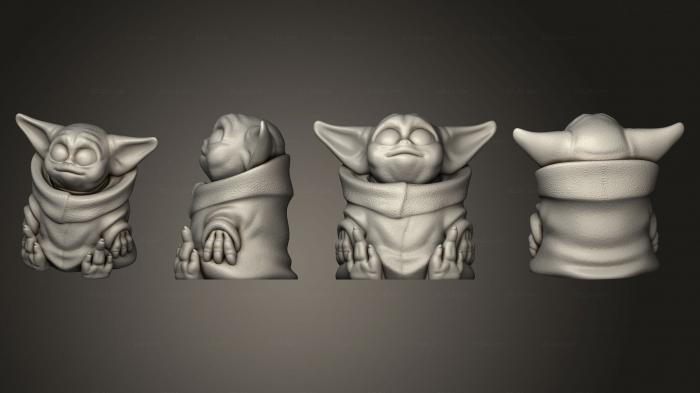 Chibi Funko (Baby Yoda Easy, CHIBI_0542) 3D models for cnc