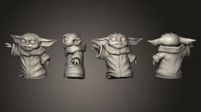 Chibi Funko (Baby Yoda, CHIBI_0543) 3D models for cnc