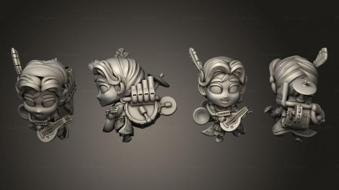 Chibi Funko (Bardic Beatdown Bards Marchen Atelier One Man Bard Bonus 2, CHIBI_0546) 3D models for cnc