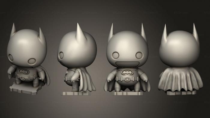 Chibi Funko (Batman 89 movie version updated, CHIBI_0548) 3D models for cnc