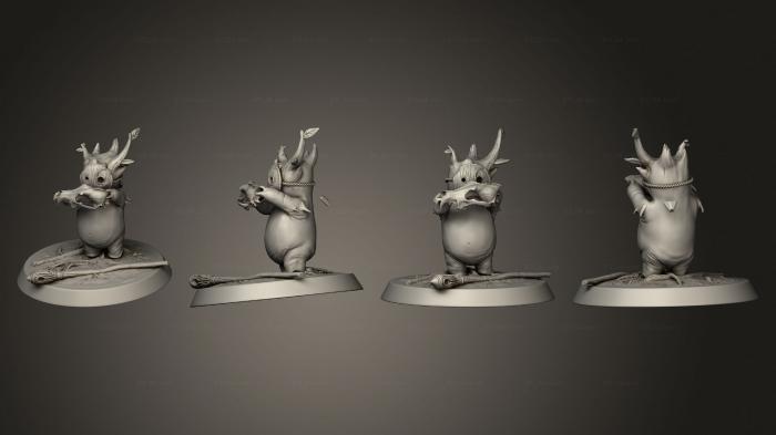 Chibi Funko (Forest Spirit Skull Base bef, CHIBI_0771) 3D models for cnc