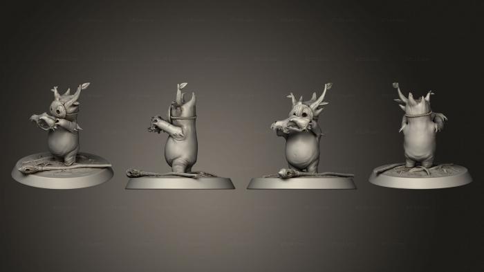 Chibi Funko (Forest Spirit Skull Base, CHIBI_0772) 3D models for cnc