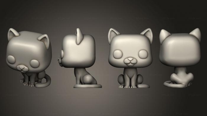 Chibi Funko (Funko Cat, CHIBI_0779) 3D models for cnc