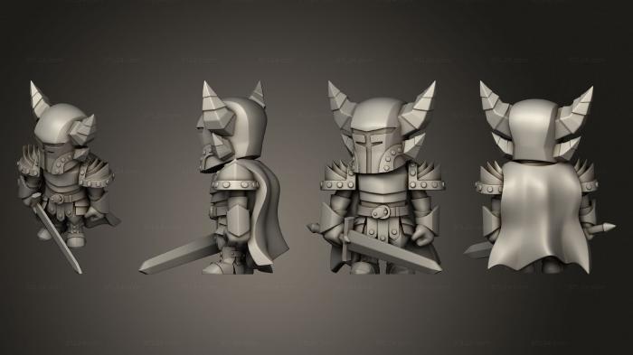 Chibi Funko (hero Black Guard, CHIBI_0862) 3D models for cnc