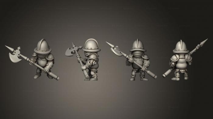 Chibi Funko (hero Cae Guard Pikeman, CHIBI_0872) 3D models for cnc