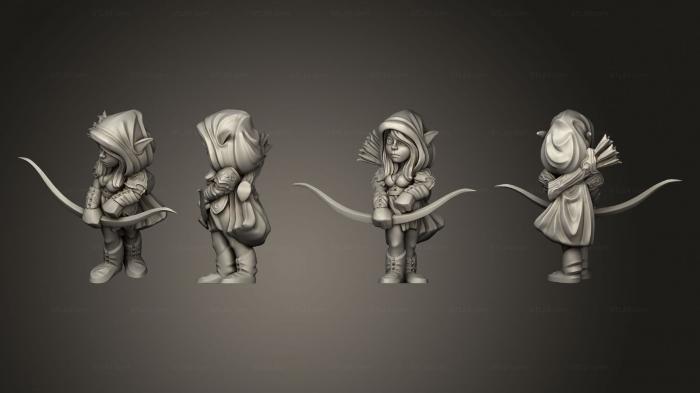 Chibi Funko (hero Elf Archer, CHIBI_0887) 3D models for cnc