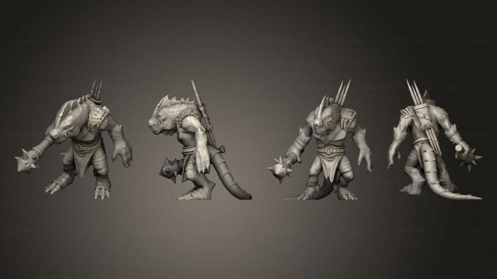 Chibi Funko (hero Lizardman Guardian, CHIBI_0938) 3D models for cnc