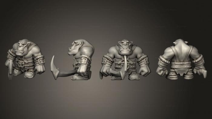 Chibi Funko (heros Orc Warior, CHIBI_0952) 3D models for cnc