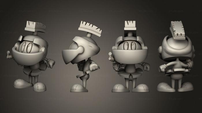 Chibi Funko (Marvin the martian, CHIBI_1081) 3D models for cnc