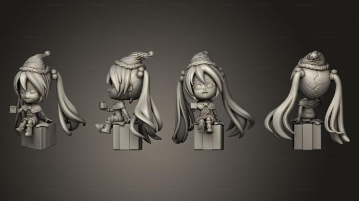 Chibi Funko (Miku Christmas Aliance, CHIBI_1086) 3D models for cnc