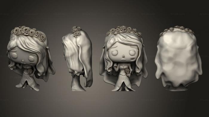 Chibi Funko (muneco tipo funko emily corpse bride, CHIBI_1112) 3D models for cnc