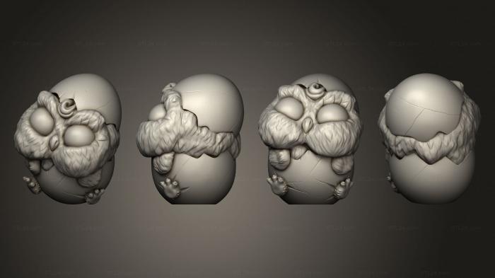 Chibi Funko (Owl Hatchling, CHIBI_1144) 3D models for cnc