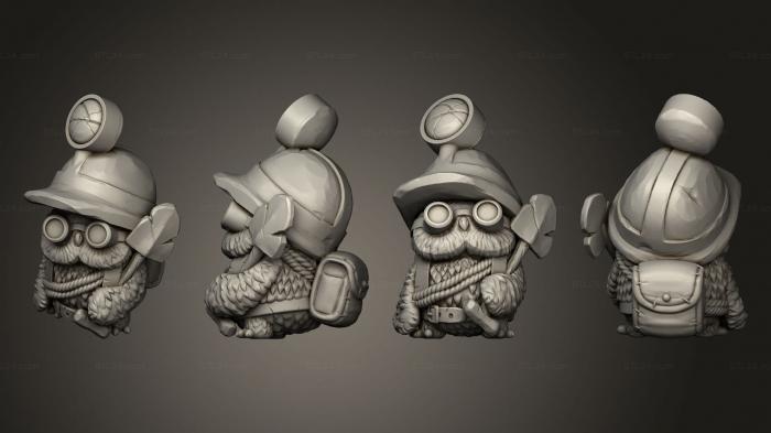 Chibi Funko (Owl Miner 1 B, CHIBI_1147) 3D models for cnc