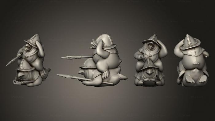 Chibi Funko (Penguin Spearmen Spear Slide, CHIBI_1169) 3D models for cnc