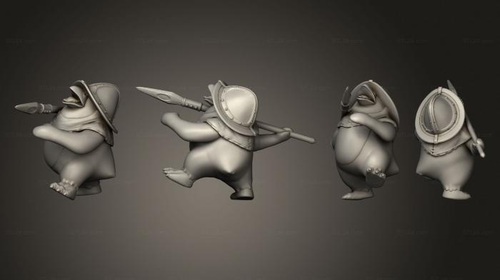 Chibi Funko (Penguin Spearmen Spear Throw, CHIBI_1170) 3D models for cnc
