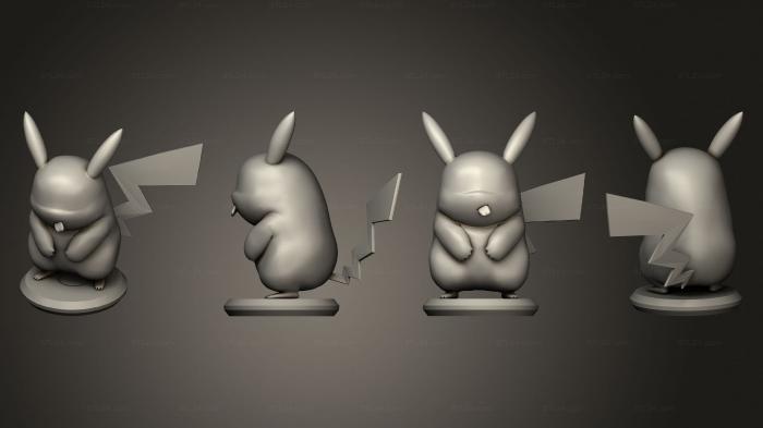 Chibi Funko (pikachu 01, CHIBI_1174) 3D models for cnc