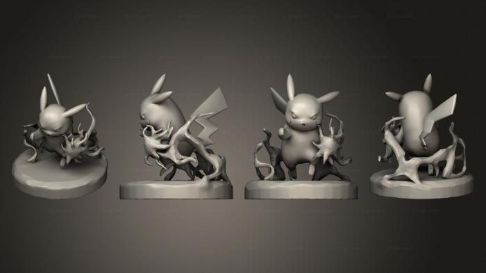 Chibi Funko (pikachu 02, CHIBI_1175) 3D models for cnc