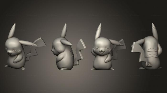 Chibi Funko (Pikachu and 2 Embarrised, CHIBI_1176) 3D models for cnc