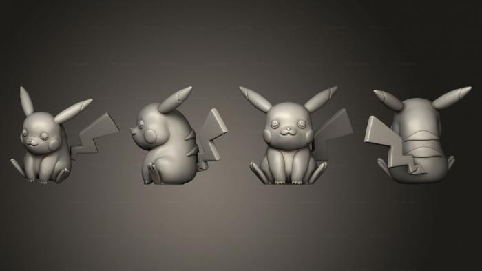 Chibi Funko (Pkachu and Pikachu 2, CHIBI_1185) 3D models for cnc