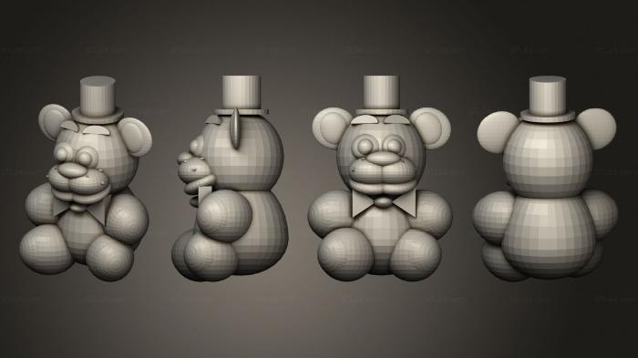 Chibi Funko (Plushie FNAF 2 4 plushs 004, CHIBI_1192) 3D models for cnc