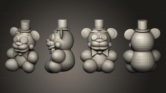 Chibi Funko (Plushie FNAF 2 4 plushs 007, CHIBI_1194) 3D models for cnc