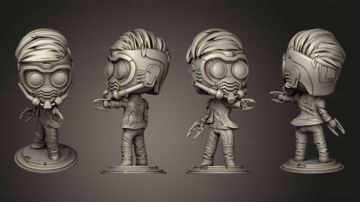 Chibi Funko (Pocket Players Starlord, CHIBI_1199) 3D models for cnc