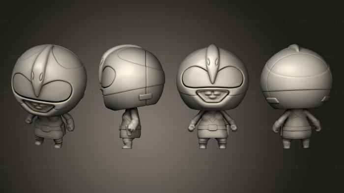 Chibi Funko (Power Rangers, CHIBI_1206) 3D models for cnc