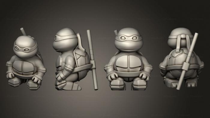 Chibi Funko (Turtles Ninja Donnie, CHIBI_1317) 3D models for cnc