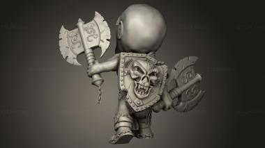 Chibi Funko (Adventure barbarian, CHIBI_1458) 3D models for cnc