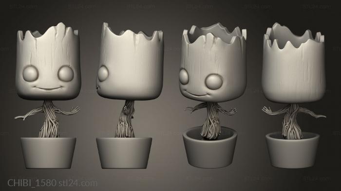 Chibi Funko (Baby Groot Dancing, CHIBI_1580) 3D models for cnc